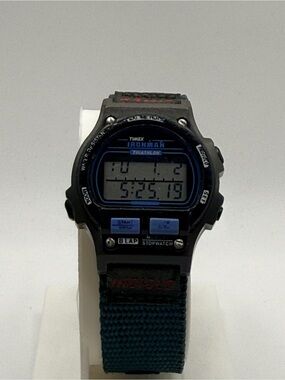 Vintage Timex Ironman Triathlon Watch 8-Lap Indiglo Mid-Size